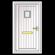 Tongue and groove panelled doors