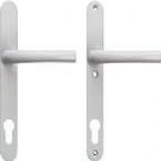 Handle sets for narrow stile doors