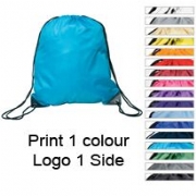Polyester Drawstring Bags &#45; Nylon Faced