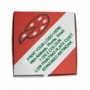 Pizza Box &#45; Pre Printed Design + Your Logo