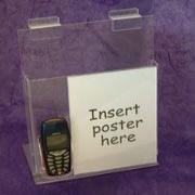 Mobile Phone Display with poster & flyer