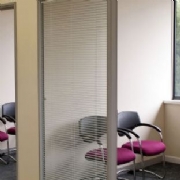 Komfire 75 Partitions with square edge trim system