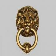 Solid Brass Lion with Ring Knocker
