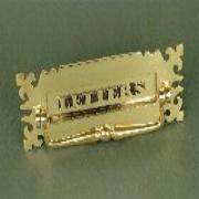 Gothic Brass Letter Plate