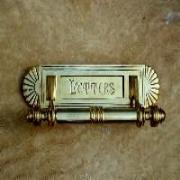 Aged Brass Letter Box Cover