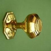 Brass Octagonal Door Knobs