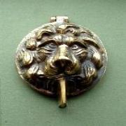 Solid Brass Lion Yale Barrel Cover