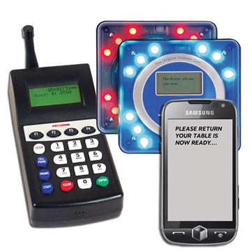 SMS Text Pager System, customer retail paging, staff paging with text, sms paging,guest text pagers,