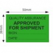 Quality Assurance Approved Labels