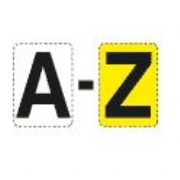 A &#45; Z Continuous Vinyl Letters Labels