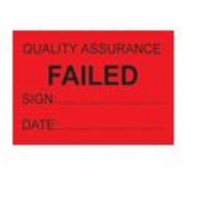 Quality Assurance Failed Labels