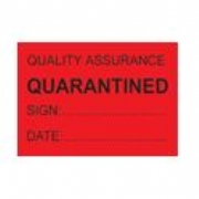 Quality Assurance Quarantined Labels