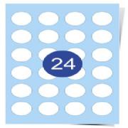 24 Labels Per Page Clear Inkjet Labels