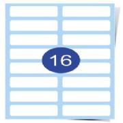 16 Up Label Sheets &#40;Round Corners&#41; Clear Inkjet Labels