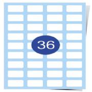 36 Up Labels Sheets &#40;Round Corners&#41; Clear Inkjet Labels