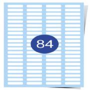 84 Up Labels Sheets &#40;Round Corners&#41; Clear Inkjet Labels