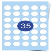 35 Labels Per Page Clear Inkjet Labels