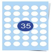 35 Labels Per Page Clear Laser Labels 