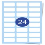 24 Up Labels Sheets &#40;Round Corners&#41; Clear Laser Labels 