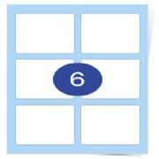 2 Across x 3 Down Clear Laser Labels 