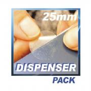 25mm diameter Clear Sealing Label &#45; 5000 per roll &#45; Permanent Adhesive Clear Round Sealing Labels 