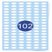 102 Labels Per Page Oval Labels 