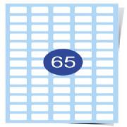 65 Up Label Sheets &#40;Round Corners&#41; Gloss Laser Labels 