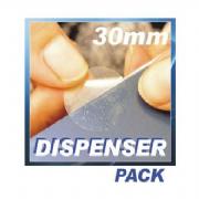 30mm diameter Clear Sealing Label &#45; 2000 per roll &#45; Permanent Adhesive Clear Round Sealing Labels 