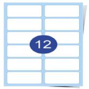 2 across x 6 down Clear Inkjet Labels