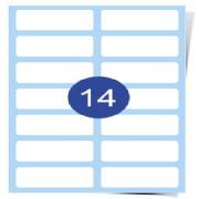 14 Up Label Sheets &#40;Round Corners&#41; Removable Labels 