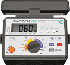 KewTech KT60 Digital Loop PSC & RCD Tester 