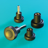 Knobs Push &#47; Pull Coarse Knurled Male Thread