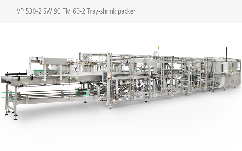 Twin Lane Tray Shrink Packing