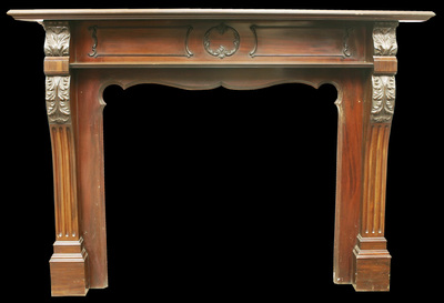 Edwardian Chippendale Style Fireplace