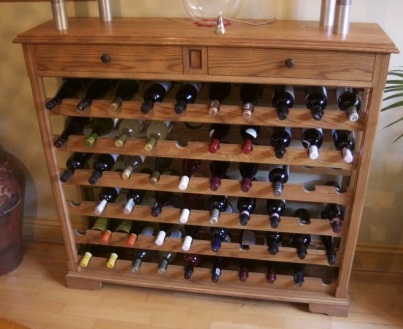 Bespoke wooden wine racks