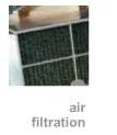 Air filtration foam