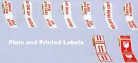 Plain and Printed Labels