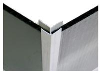 External Corner Silver for PVC Walls