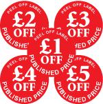 Discount Off Published Price Labels