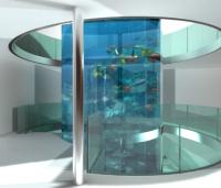 Floating Glass Aquarium Staircase