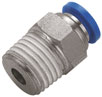 Plastic push in fittings.