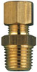 Metric brass compression fittings.