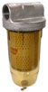 Fuel filter with see through body