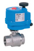 Electrically actuated ball valves