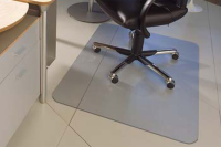 Chair Mat PVC Rectangular for Hard Floors: 120 x 150cm