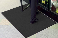 Tri Grip Standard Mat Flat Back for Hard Floors: 89 x 119cm Charcoal