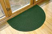 Waterhog Premium Half Oval Door Mat: 55 x 90cm Evergreen
