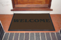 Welcome Mat: 60 x 85cm Dark Brown