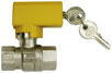 Lockable gas valve.