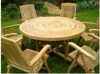 Turnworth 150cm Round Ring Table Set with Recliner Chairs